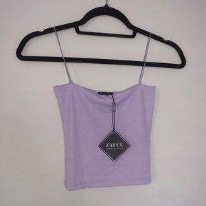 NWT purple lilac crop top